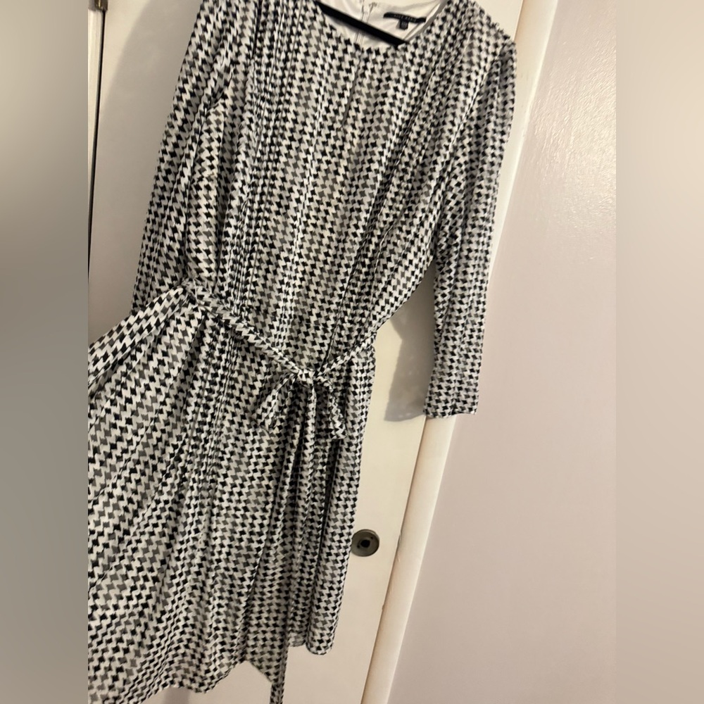 Alex Marie Monochrome Houndstooth Dress